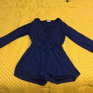Royal blue romper